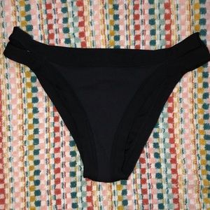 LSpace Black Side Slit Bottoms